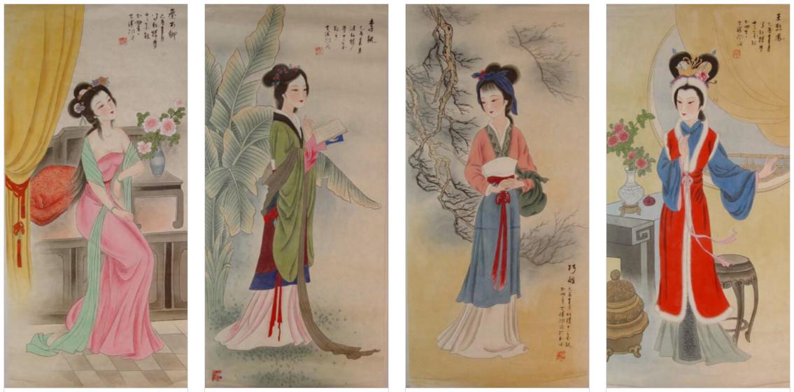 金陵十二钗,凝固在画布上的千红一哭 金陵十二钗,凝固在画布上的千红一哭